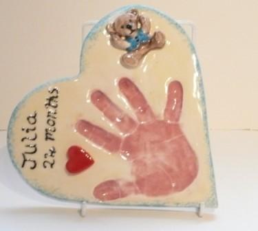 Heart shaped imprint with personalization